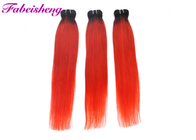 Dikke Uitbreidingen 18 van het Bodem Rode Gekleurde Haar“ 20“ 22“/Braziliaanse Menselijk Haarbundels